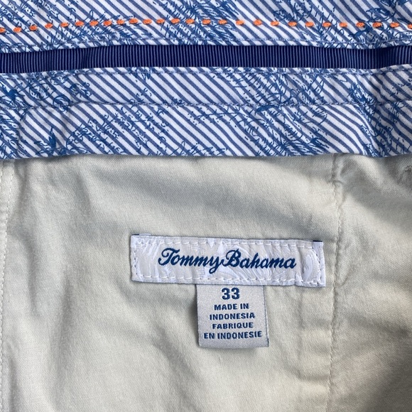 Tommy Bahama Boracay Chino Bermuda Shorts Tan Khaki Men's Size 33 9" Inseam - Picture 4 of 5